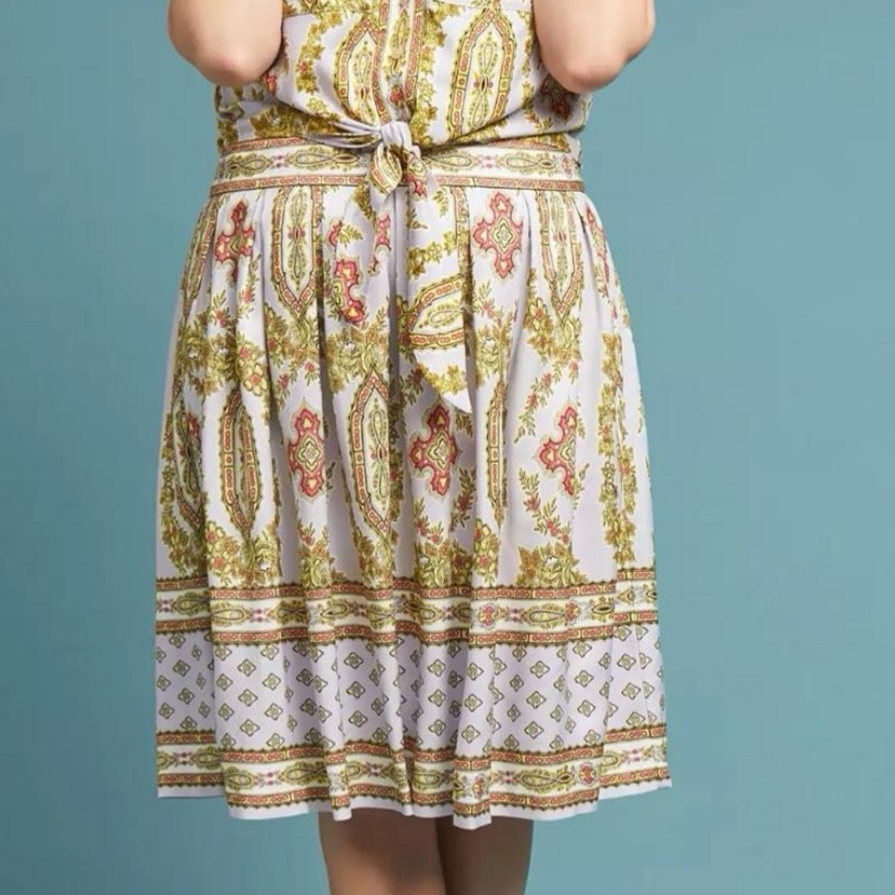 Anthropologie Top and Skirt Set